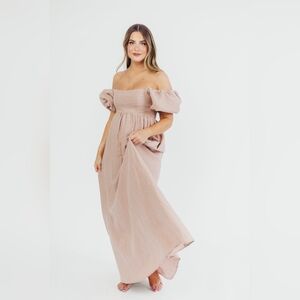 Worth Collective Candace Maxi Dress Dusty Rose